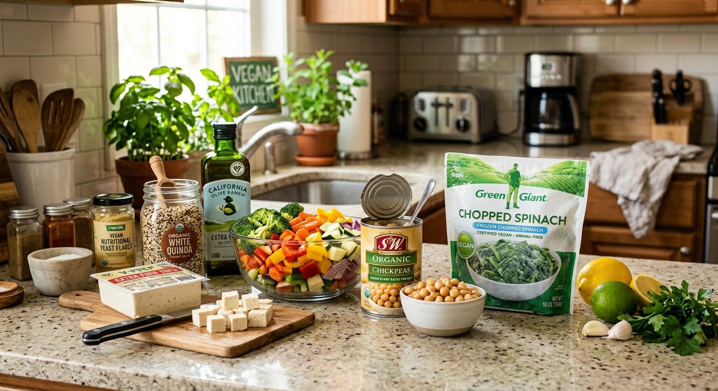 Convenient healthy ingredients for quick seasonal meals