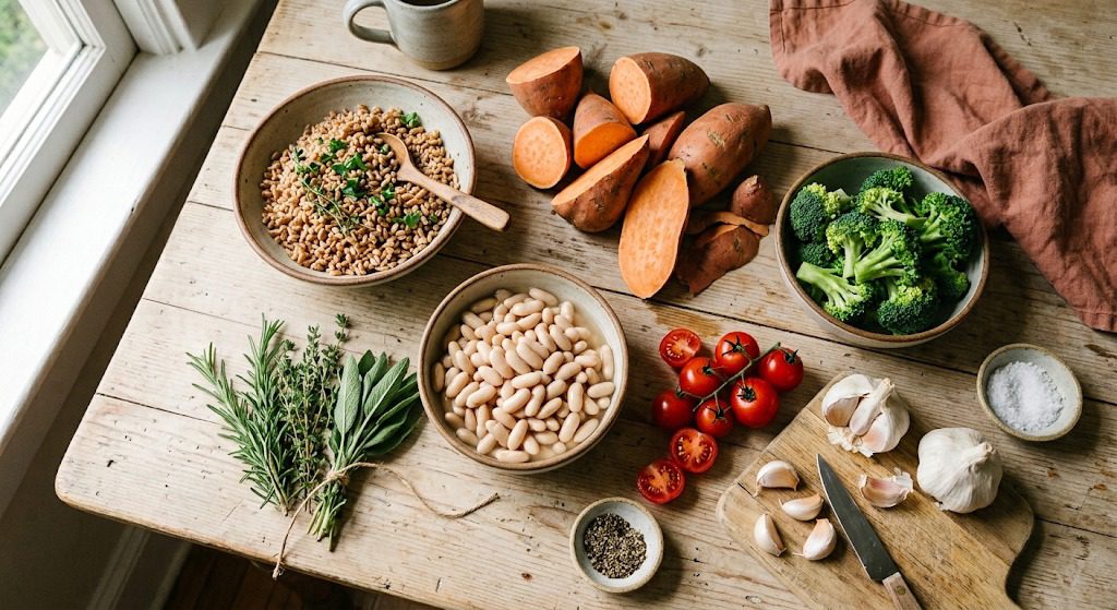 Simple fall meal ingredients for easy cozy weeknight recipes